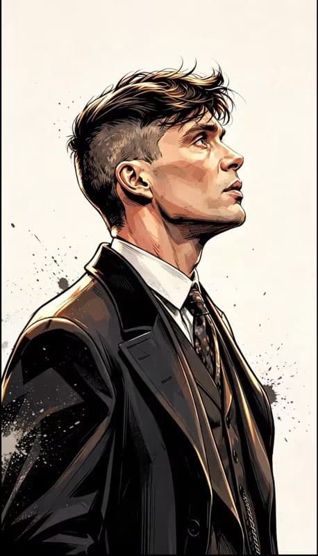Semi-Realistic Comic Hero in Dramatic Light