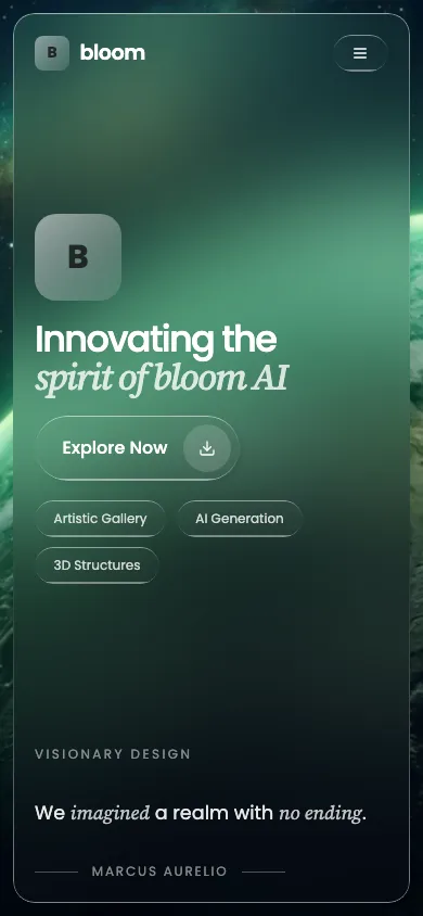 模型生成 UI 的手机截图