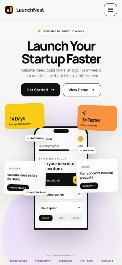 Generated mobile UI