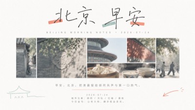 City Aesthetic Morning Poster Collage