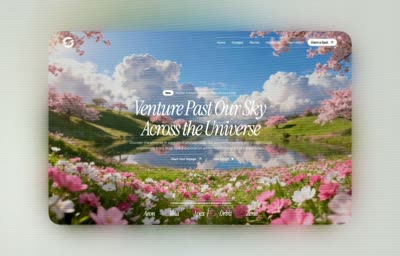 太空旅行全屏动画 Hero