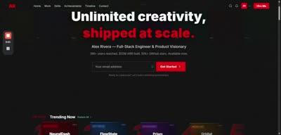 Netflix 风格 3D 个人作品集