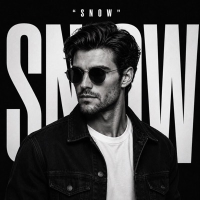 Premium Black and White Editorial Poster