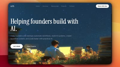 Qwen 3.8 全屏视频动效 Hero