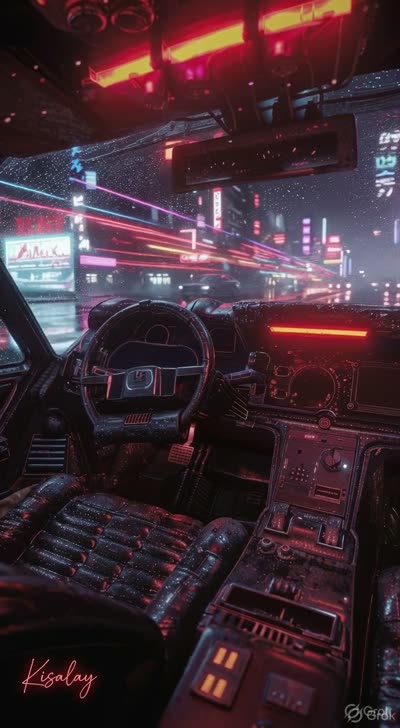 Rainy Night Neon City