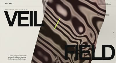VEIL/FIELD 数字时装屋落地页